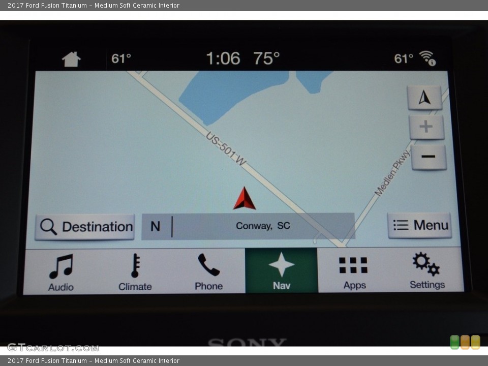 Medium Soft Ceramic Interior Navigation for the 2017 Ford Fusion Titanium #115598653