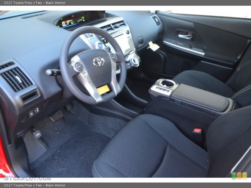Black Interior Photo for the 2017 Toyota Prius v Two #115613446