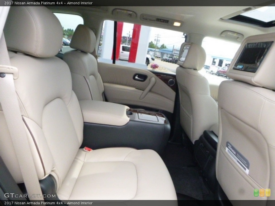 Almond Interior Rear Seat for the 2017 Nissan Armada Platinum 4x4 #115617430