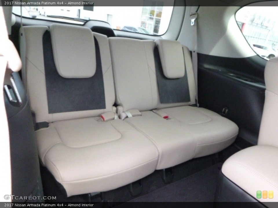Almond Interior Rear Seat for the 2017 Nissan Armada Platinum 4x4 #115617445