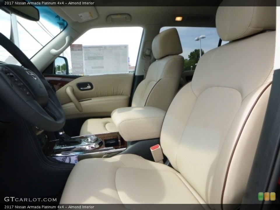 Almond Interior Front Seat for the 2017 Nissan Armada Platinum 4x4 #115617502