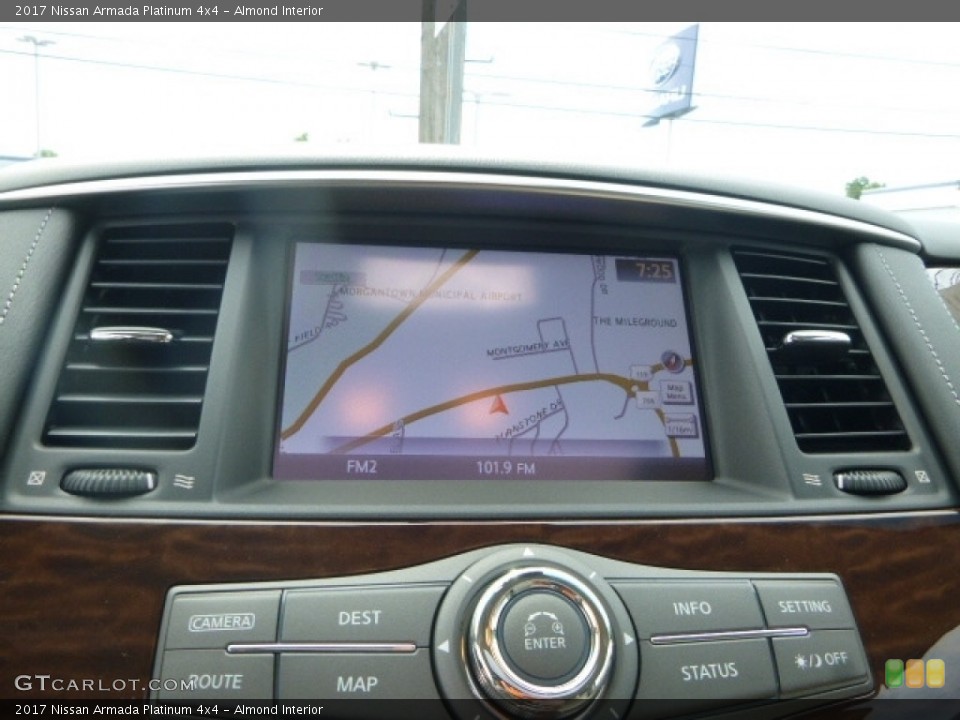 Almond Interior Navigation for the 2017 Nissan Armada Platinum 4x4 #115617520