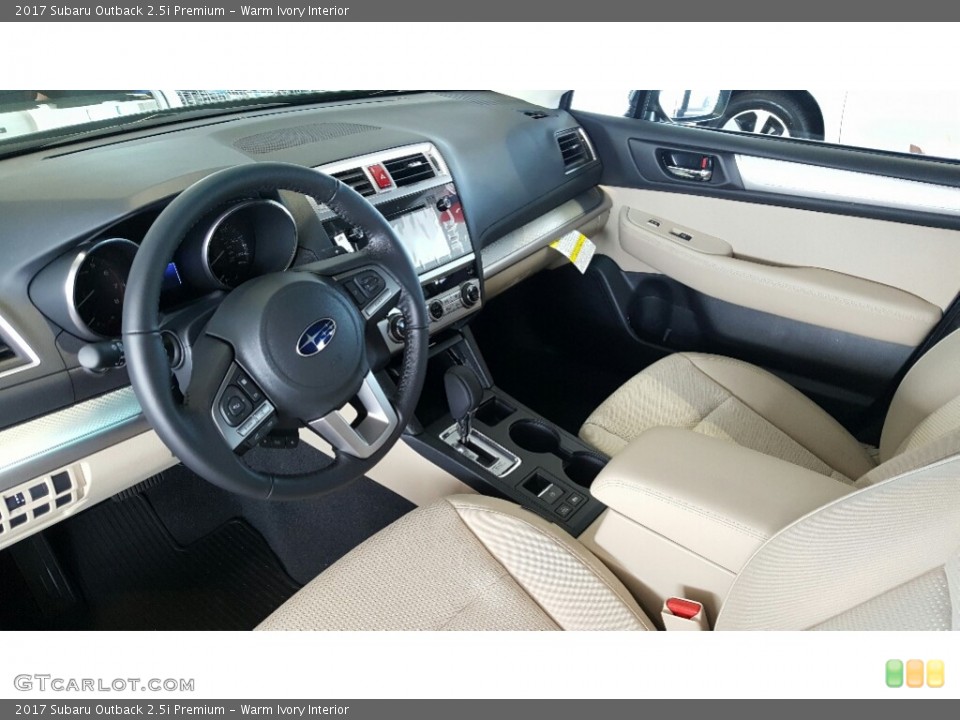 Warm Ivory Interior Photo for the 2017 Subaru Outback 2.5i Premium #115617772