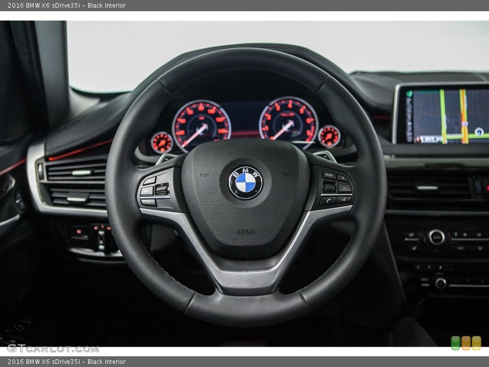 Black Interior Steering Wheel for the 2016 BMW X6 sDrive35i #115627251