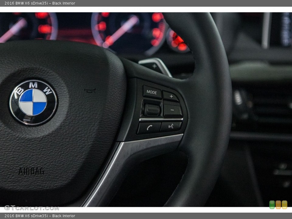 Black Interior Controls for the 2016 BMW X6 sDrive35i #115627287