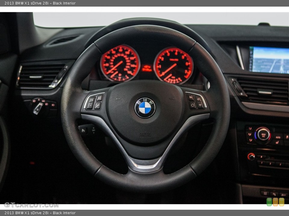 Black Interior Steering Wheel for the 2013 BMW X1 sDrive 28i #115627833