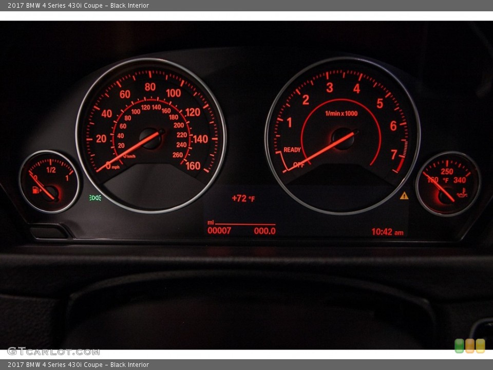 Black Interior Gauges for the 2017 BMW 4 Series 430i Coupe #115632672