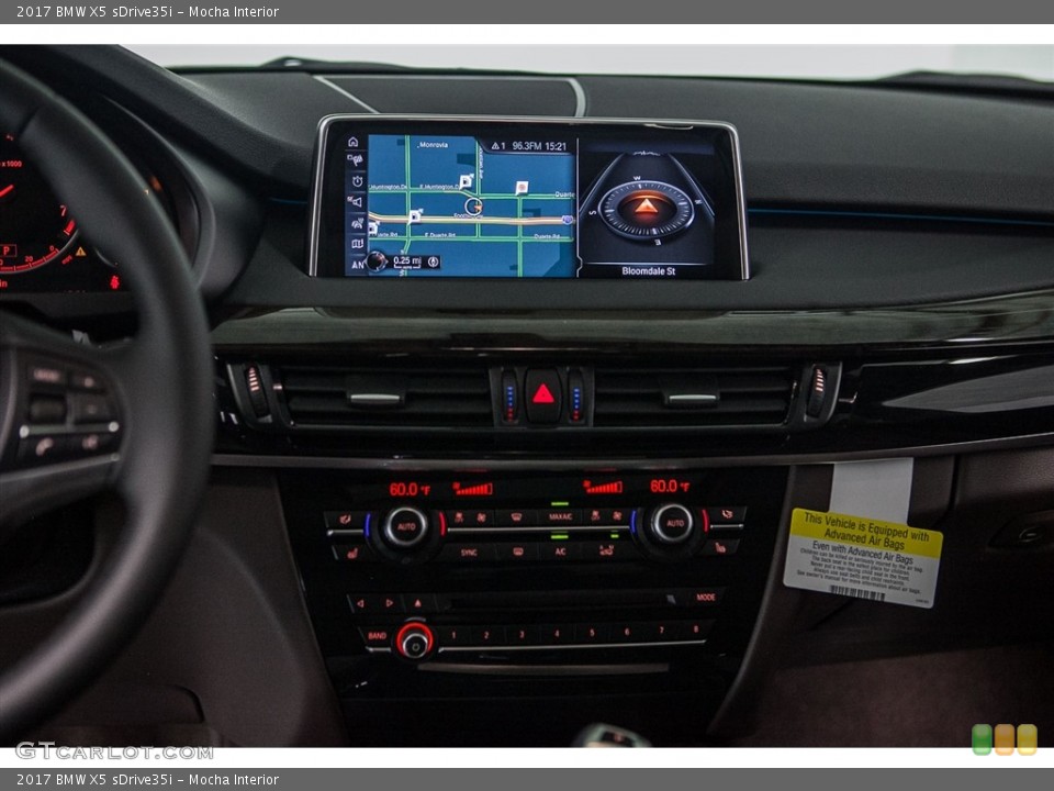 Mocha Interior Controls for the 2017 BMW X5 sDrive35i #115632902