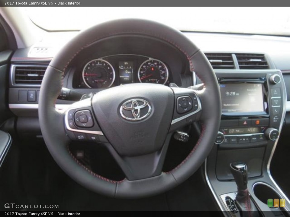 Black Interior Steering Wheel for the 2017 Toyota Camry XSE V6 #115636953