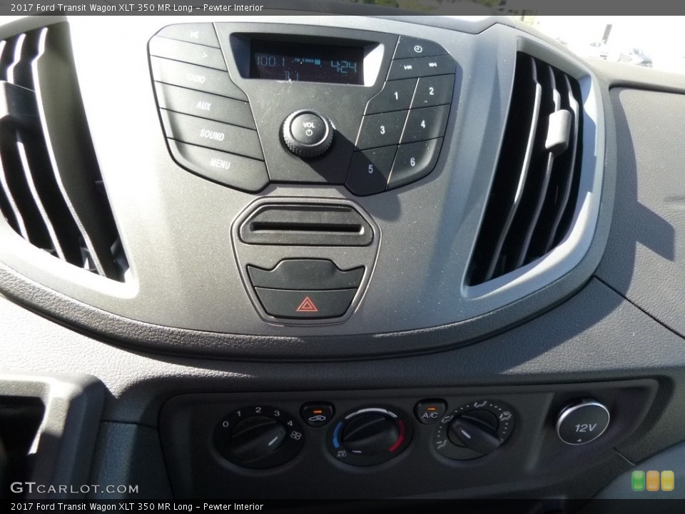 Pewter Interior Controls for the 2017 Ford Transit Wagon XLT 350 MR Long #115638905
