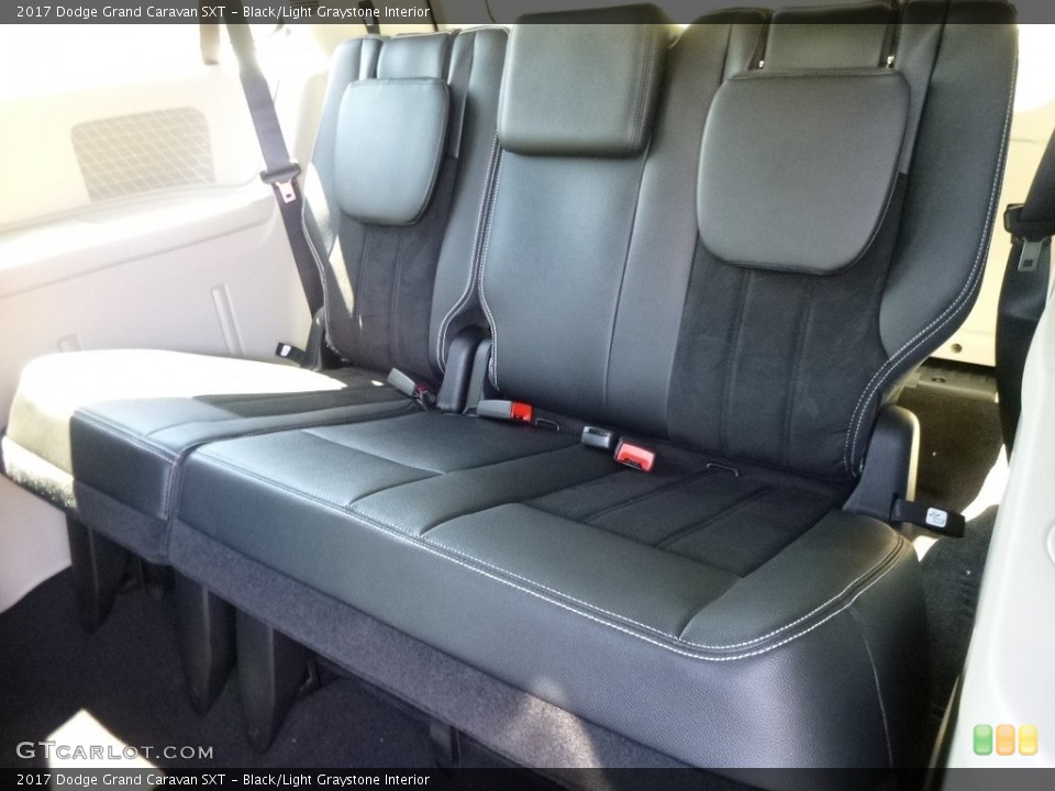 Black/Light Graystone Interior Rear Seat for the 2017 Dodge Grand Caravan SXT #115639007