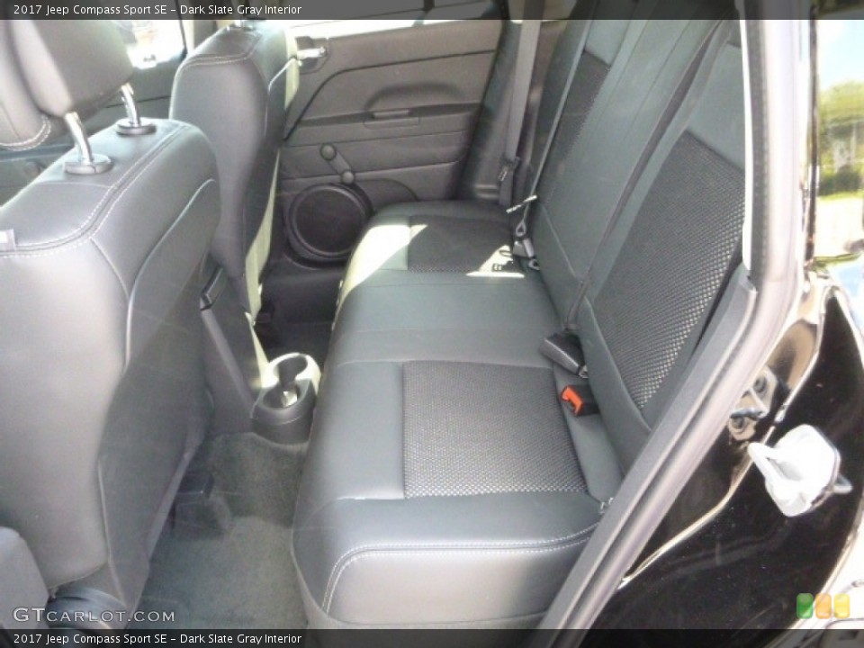 Dark Slate Gray Interior Rear Seat for the 2017 Jeep Compass Sport SE #115643045