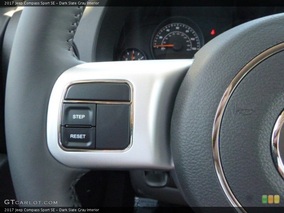 Dark Slate Gray Interior Controls for the 2017 Jeep Compass Sport SE #115643360