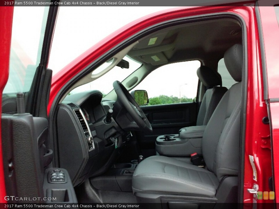 Black/Diesel Gray Interior Photo for the 2017 Ram 5500 Tradesman Crew Cab 4x4 Chassis #115647278