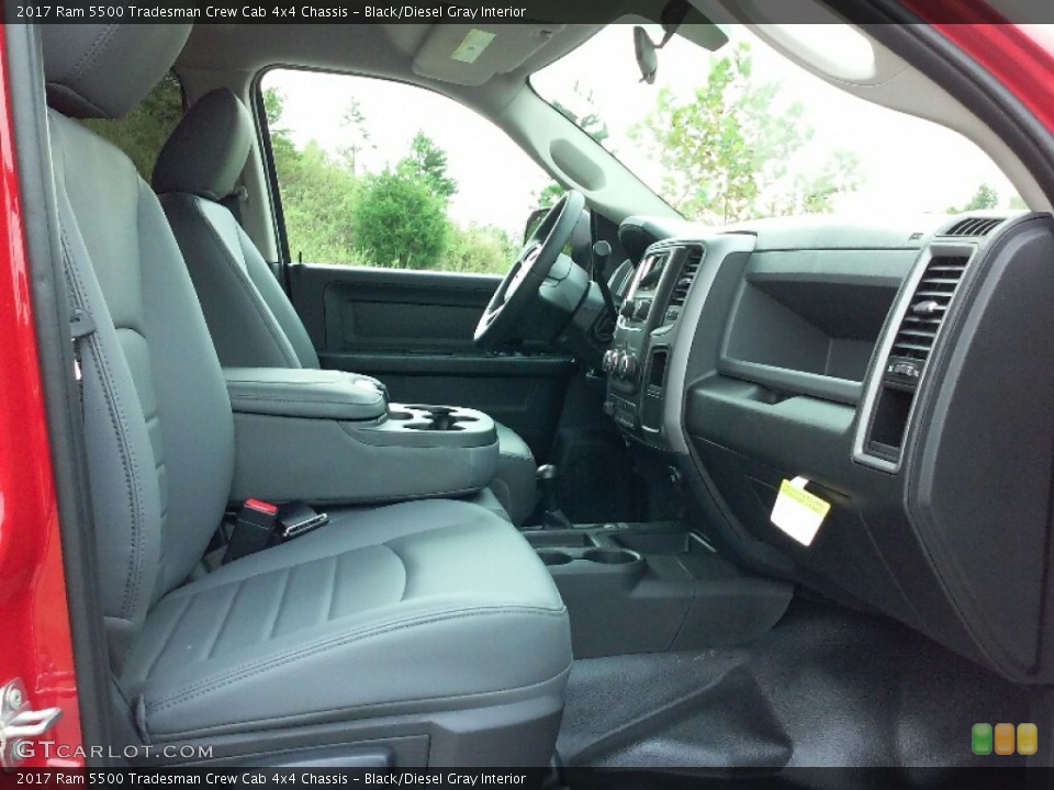 Black/Diesel Gray Interior Photo for the 2017 Ram 5500 Tradesman Crew Cab 4x4 Chassis #115647908