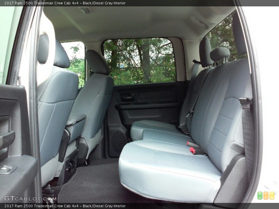Black/Diesel Gray Interior Rear Seat for the 2017 Ram 2500 Tradesman Crew Cab 4x4 #115648964