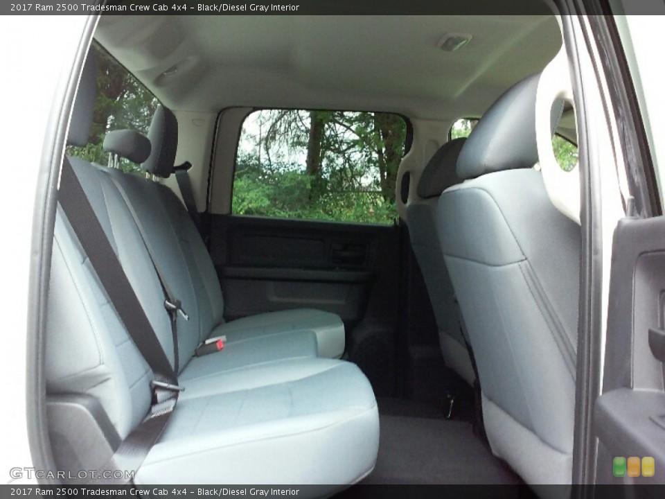 Black/Diesel Gray Interior Rear Seat for the 2017 Ram 2500 Tradesman Crew Cab 4x4 #115649024