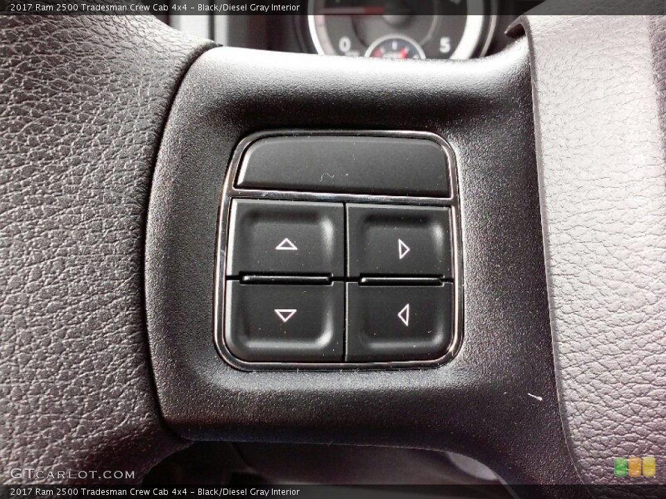Black/Diesel Gray Interior Controls for the 2017 Ram 2500 Tradesman Crew Cab 4x4 #115649072