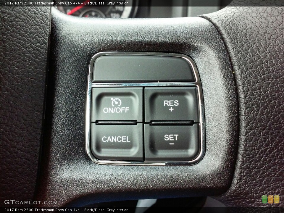 Black/Diesel Gray Interior Controls for the 2017 Ram 2500 Tradesman Crew Cab 4x4 #115649096