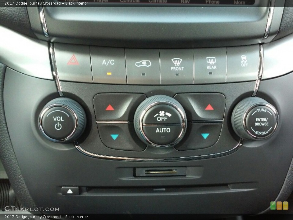Black Interior Controls for the 2017 Dodge Journey Crossroad #115650323