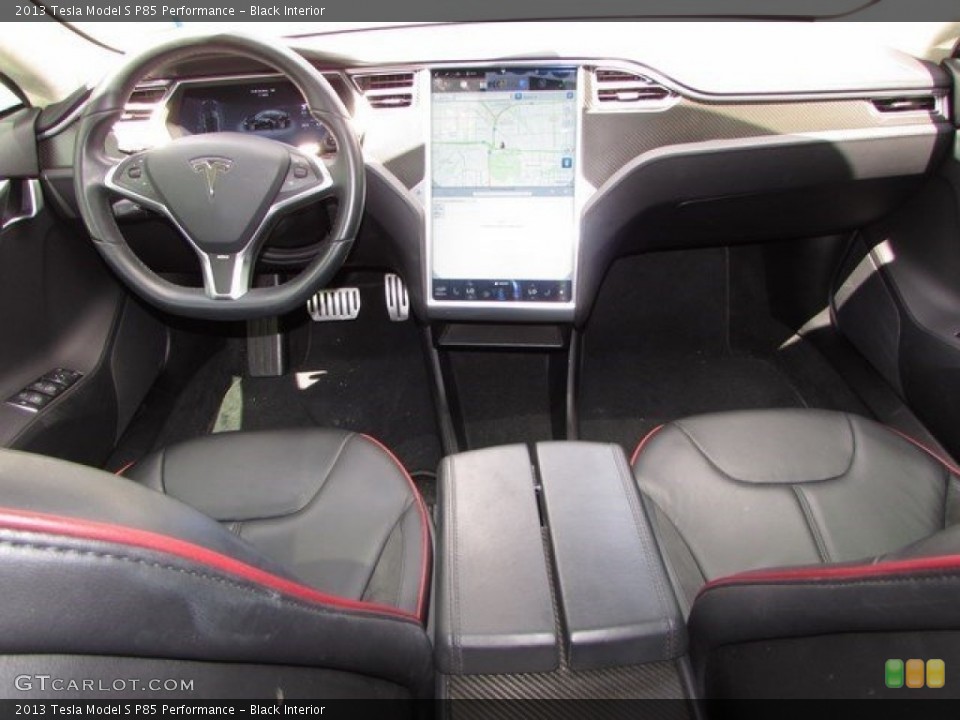 Black Interior Dashboard for the 2013 Tesla Model S P85 Performance #115655465