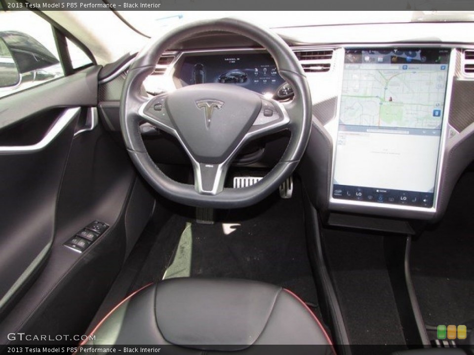Black Interior Dashboard for the 2013 Tesla Model S P85 Performance #115655630