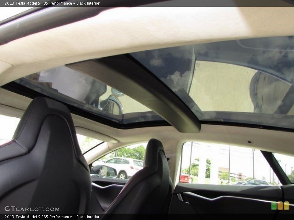 Black Interior Sunroof for the 2013 Tesla Model S P85 Performance #115655675