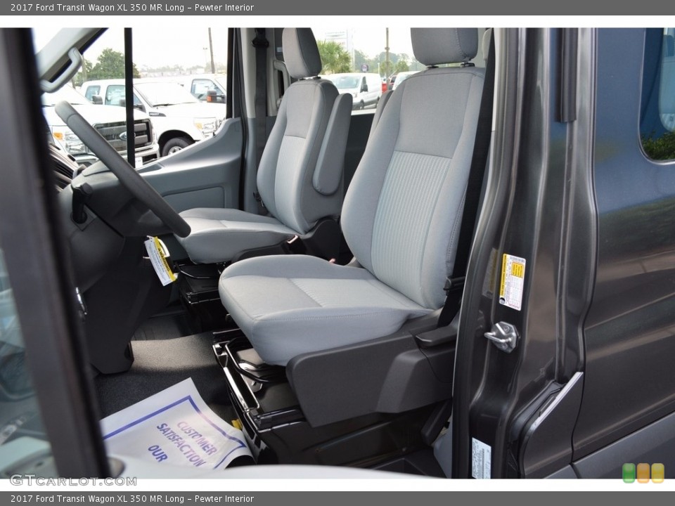 Pewter Interior Photo for the 2017 Ford Transit Wagon XL 350 MR Long #115655762