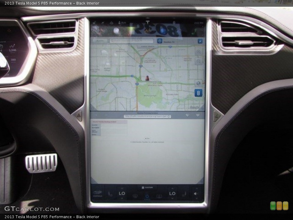 Black Interior Navigation for the 2013 Tesla Model S P85 Performance #115655783
