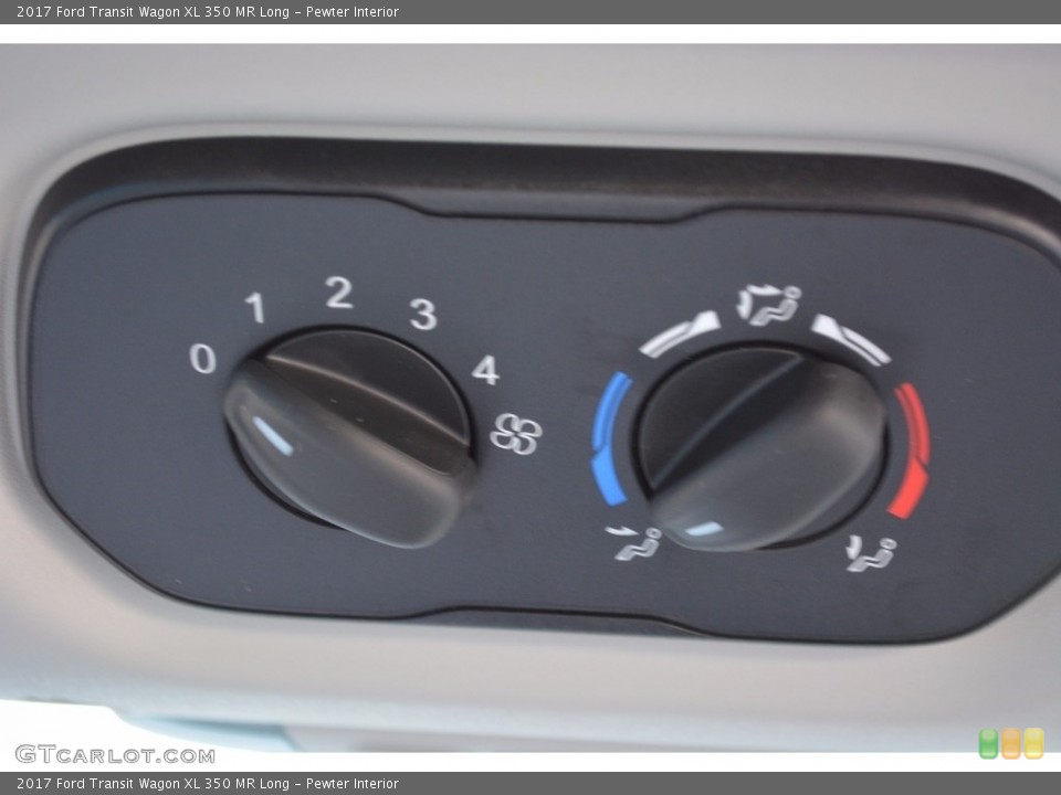 Pewter Interior Controls for the 2017 Ford Transit Wagon XL 350 MR Long #115655972