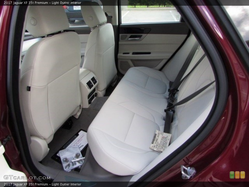 Light Oyster Interior Rear Seat for the 2017 Jaguar XF 35t Premium #115658018