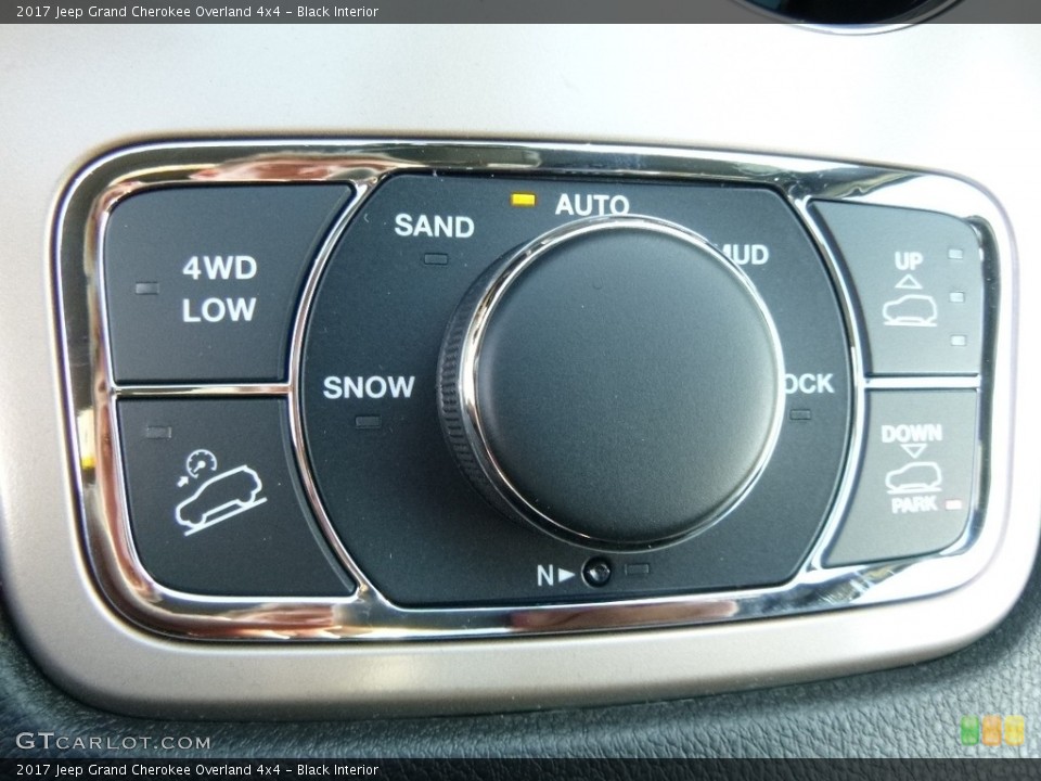 Black Interior Controls for the 2017 Jeep Grand Cherokee Overland 4x4 #115658783