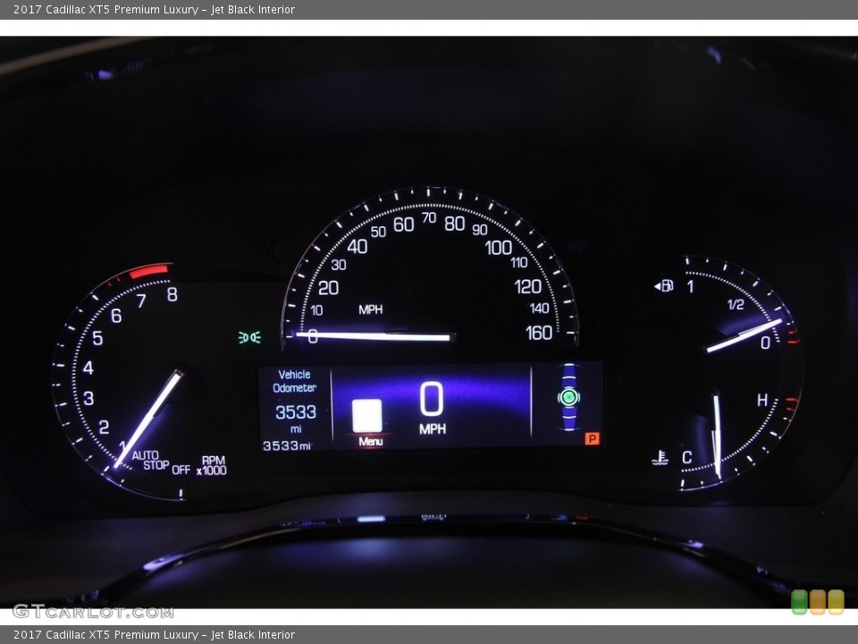 Jet Black Interior Gauges for the 2017 Cadillac XT5 Premium Luxury #115659053