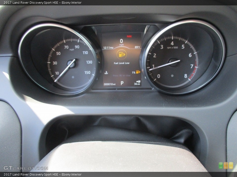 Ebony Interior Gauges for the 2017 Land Rover Discovery Sport HSE #115665927