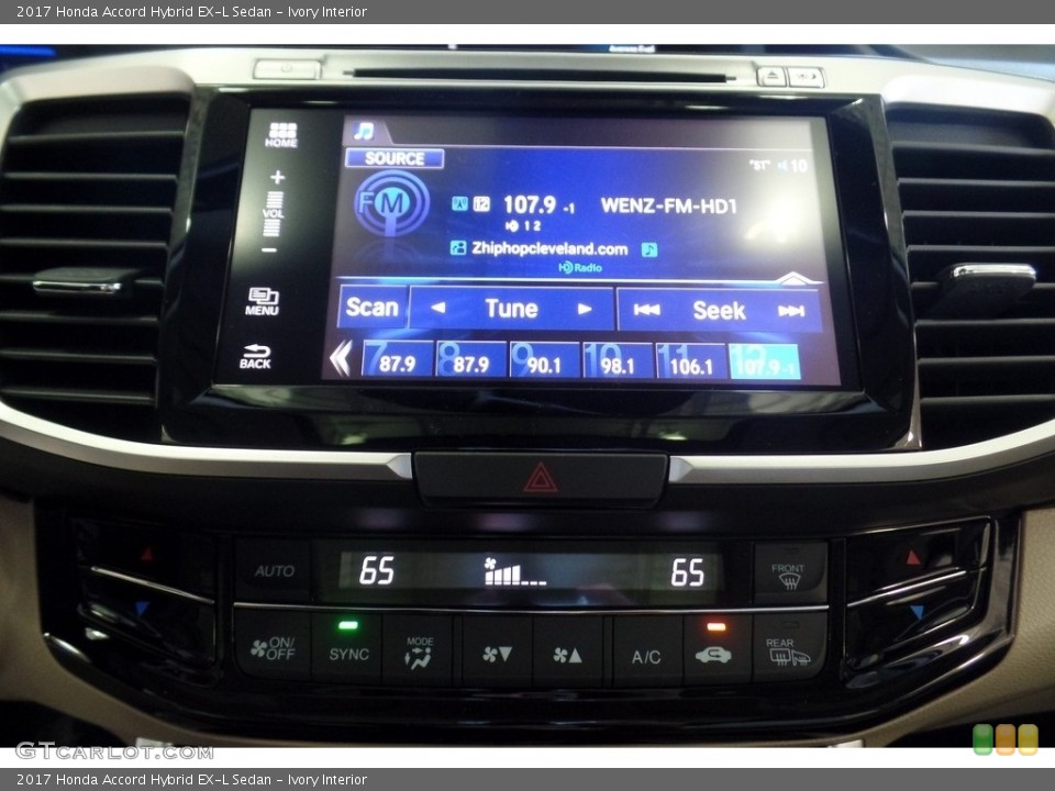 Ivory Interior Controls for the 2017 Honda Accord Hybrid EX-L Sedan #115669606