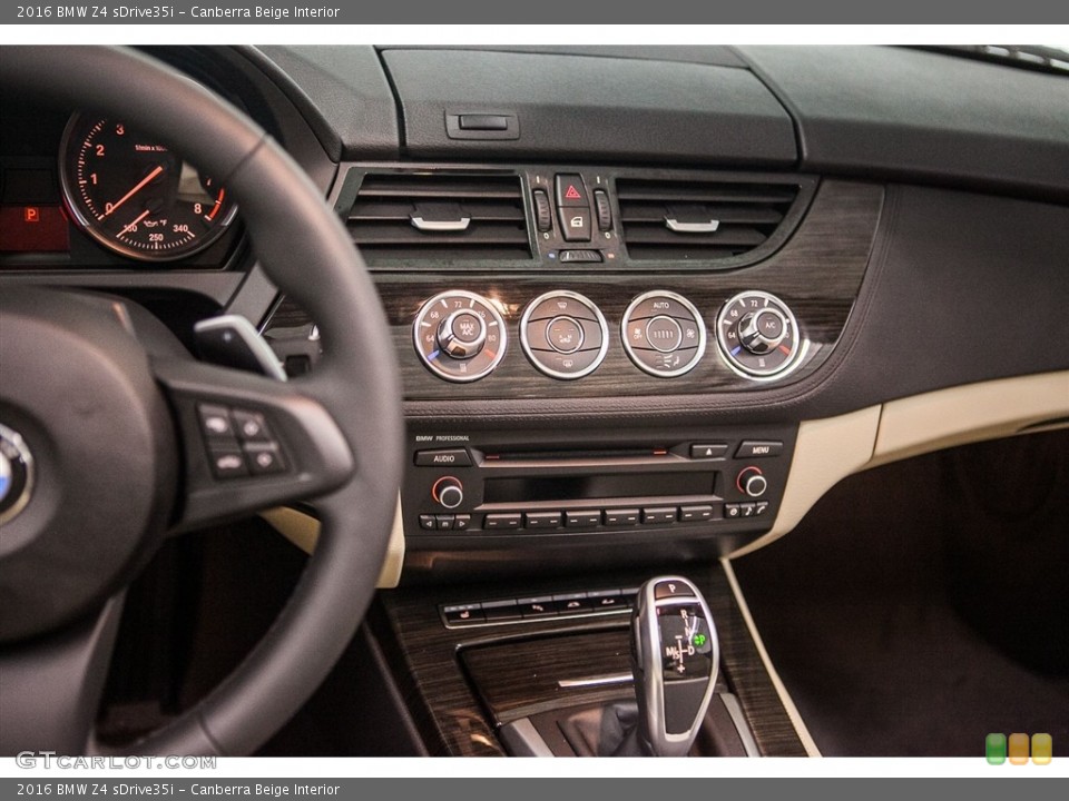 Canberra Beige Interior Controls for the 2016 BMW Z4 sDrive35i #115671322