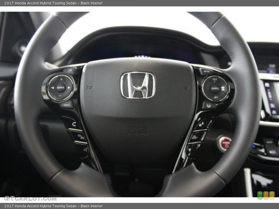 Black Interior Steering Wheel for the 2017 Honda Accord Hybrid Touring Sedan #115679980