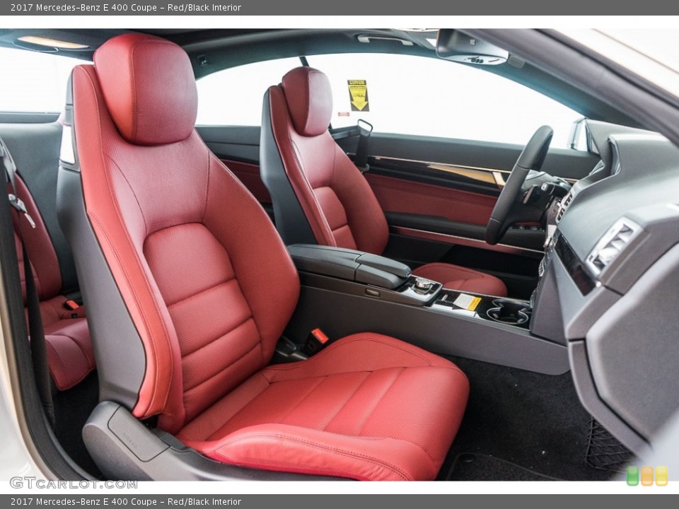 Red/Black Interior Photo for the 2017 Mercedes-Benz E 400 Coupe #115680403