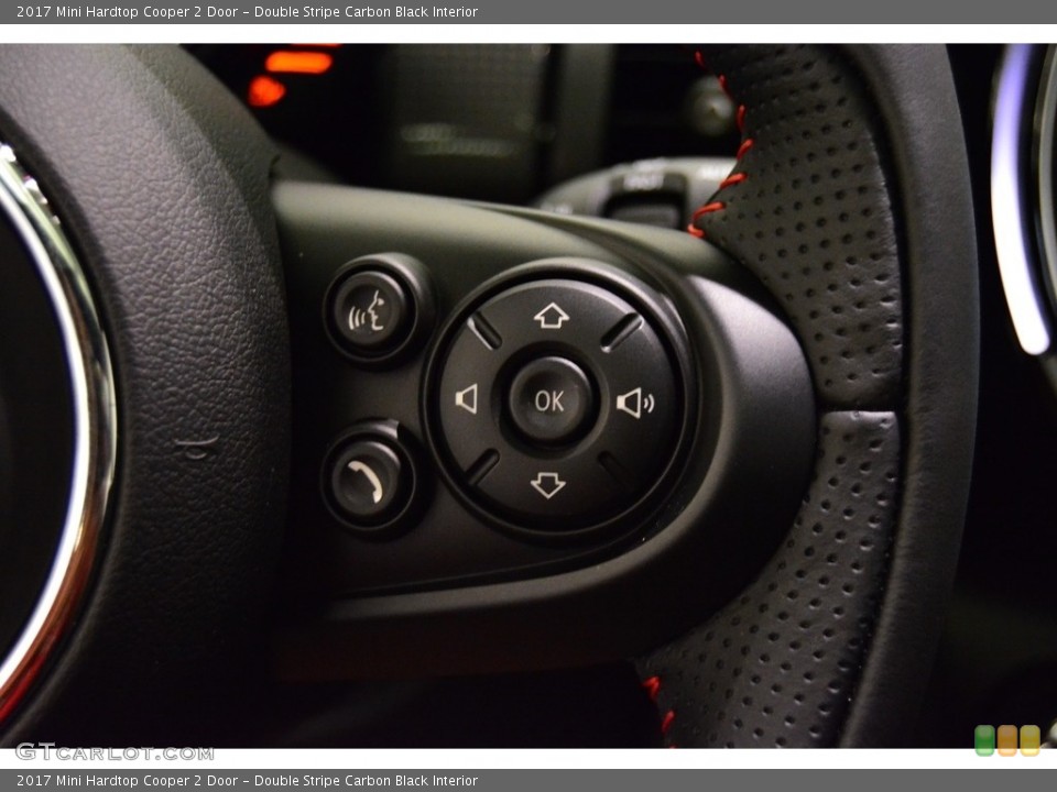 Double Stripe Carbon Black Interior Controls for the 2017 Mini Hardtop Cooper 2 Door #115681486