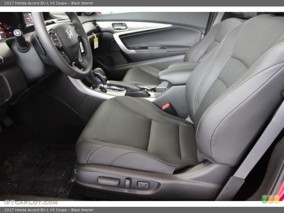 Black Interior Front Seat for the 2017 Honda Accord EX-L V6 Coupe #115681833