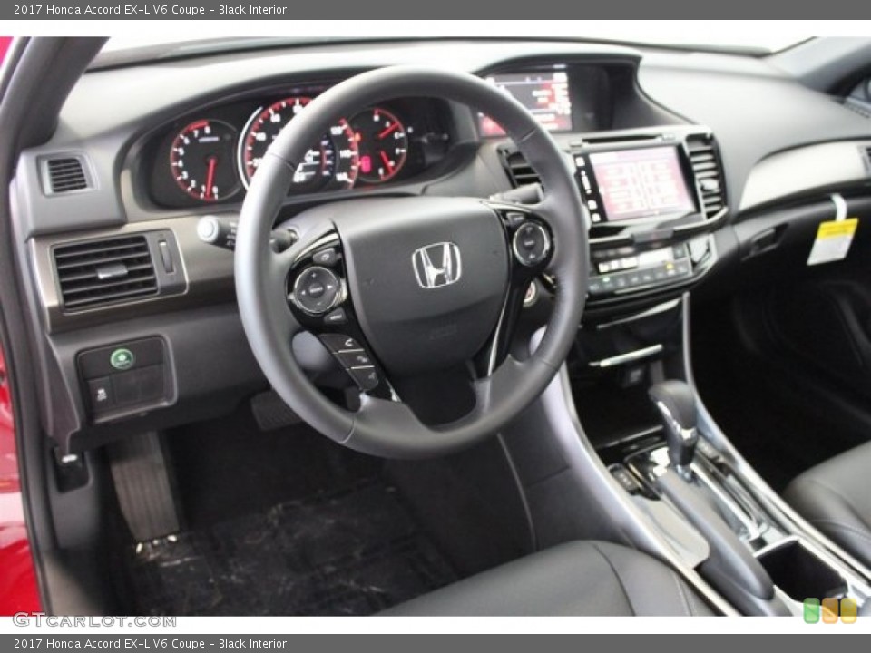 Black Interior Dashboard for the 2017 Honda Accord EX-L V6 Coupe #115681867