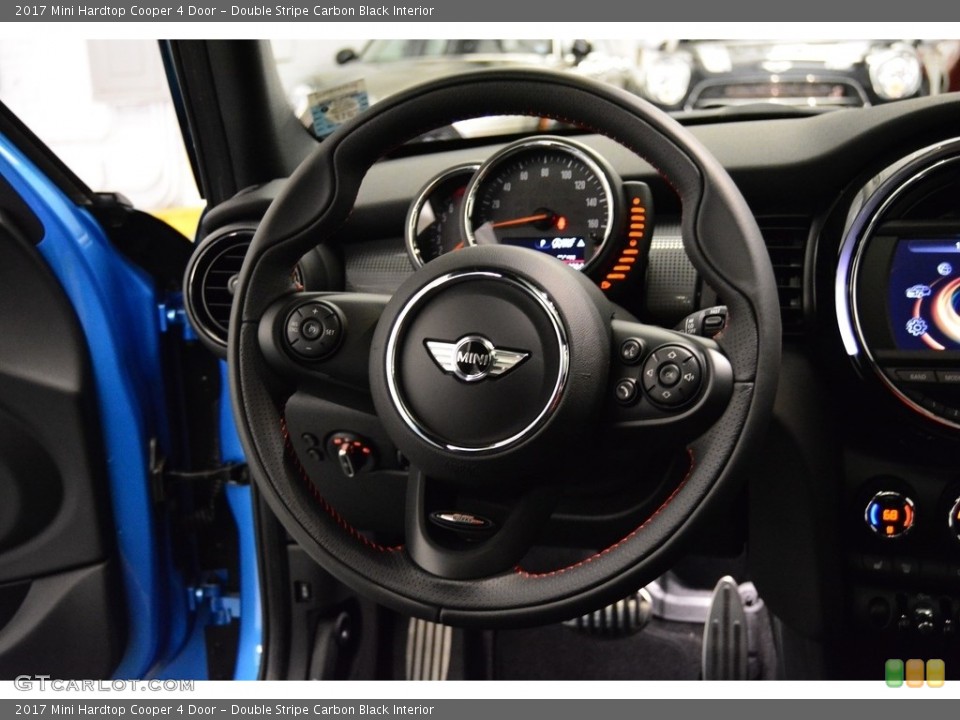 Double Stripe Carbon Black Interior Steering Wheel for the 2017 Mini Hardtop Cooper 4 Door #115681888
