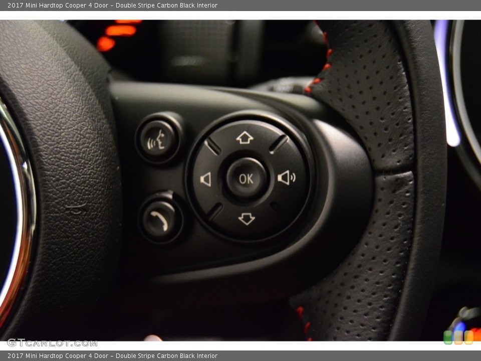 Double Stripe Carbon Black Interior Controls for the 2017 Mini Hardtop Cooper 4 Door #115681927