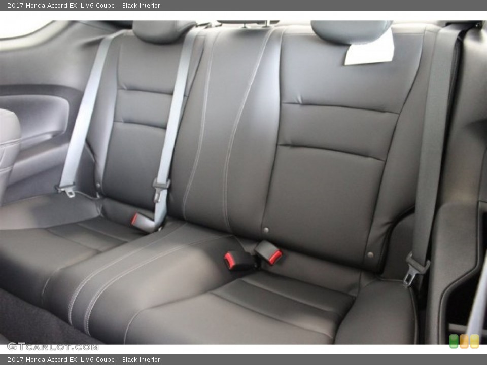 Black Interior Rear Seat for the 2017 Honda Accord EX-L V6 Coupe #115682146