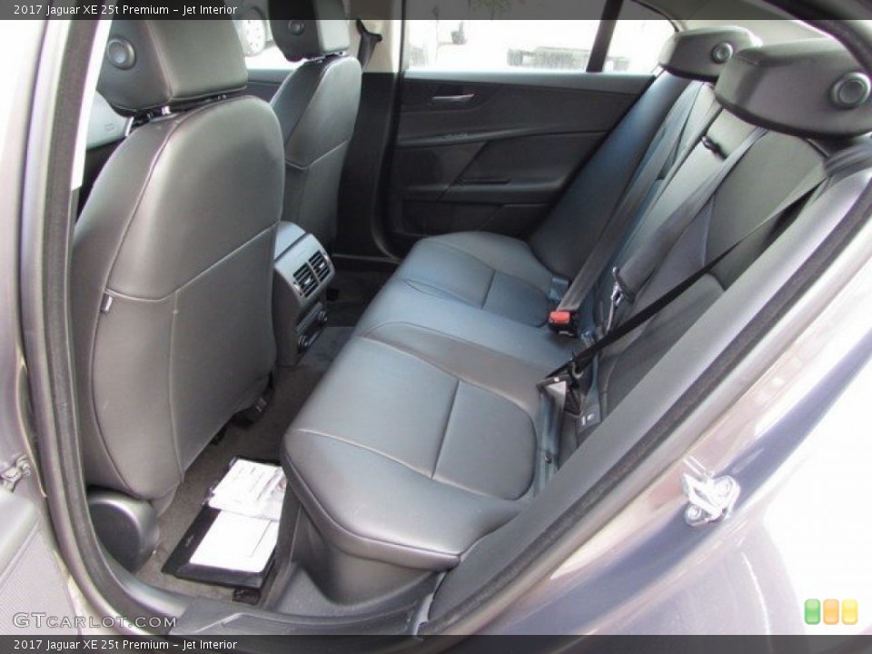 Jet Interior Rear Seat for the 2017 Jaguar XE 25t Premium #115688110