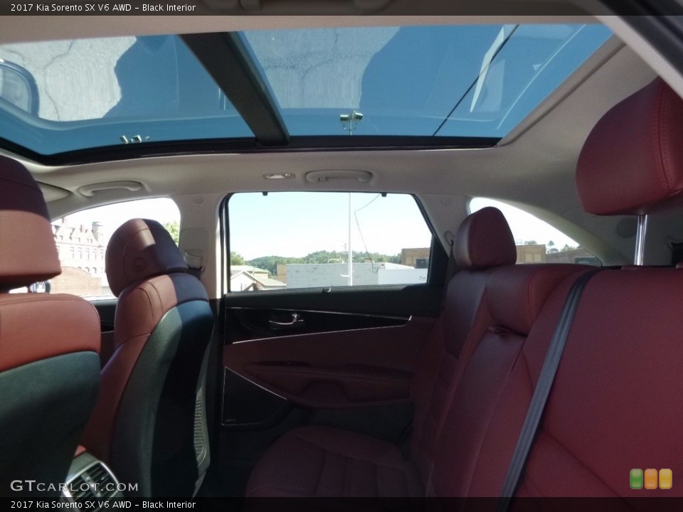 Black Interior Rear Seat for the 2017 Kia Sorento SX V6 AWD #115688236