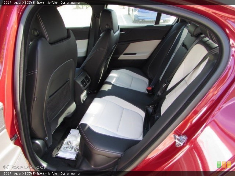 Jet/Light Oyster Interior Rear Seat for the 2017 Jaguar XE 35t R-Sport #115689709
