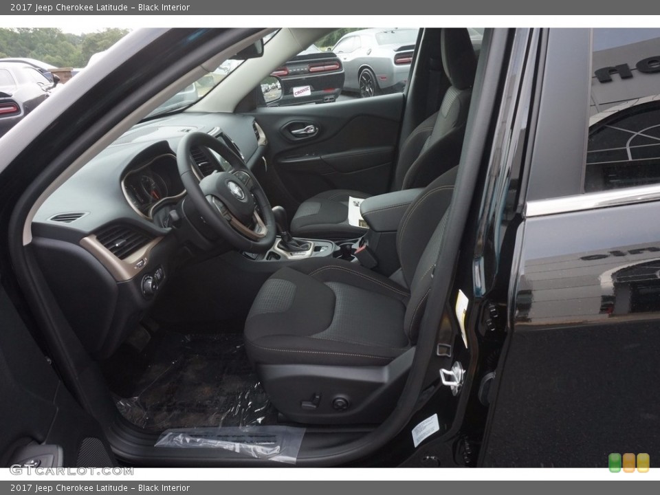 Black Interior Photo for the 2017 Jeep Cherokee Latitude #115689835
