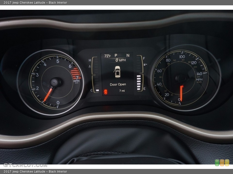 Black Interior Gauges for the 2017 Jeep Cherokee Latitude #115689916
