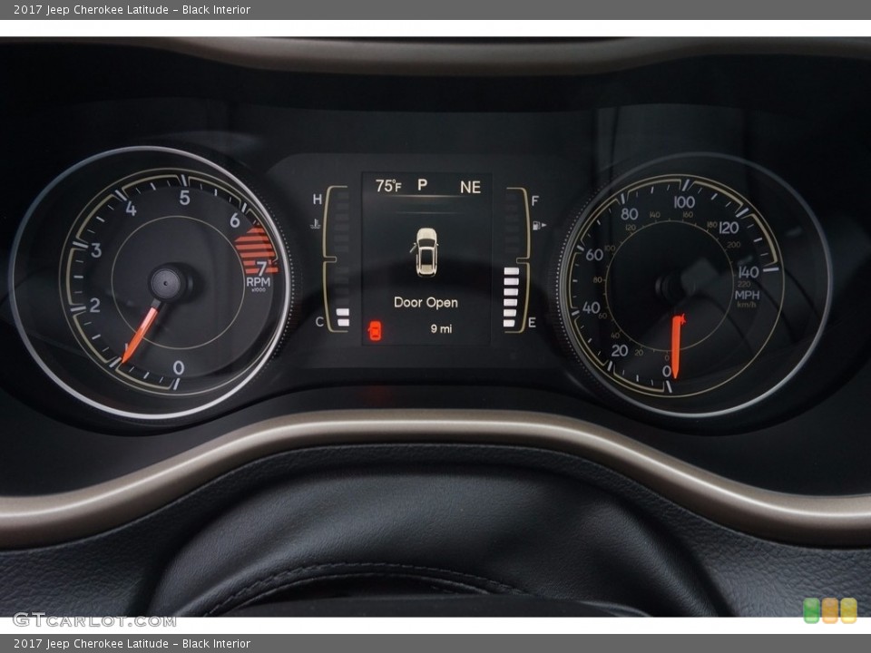 Black Interior Gauges for the 2017 Jeep Cherokee Latitude #115690786